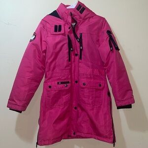 Girls Canada Weather Gear Pink Parka Jacket
